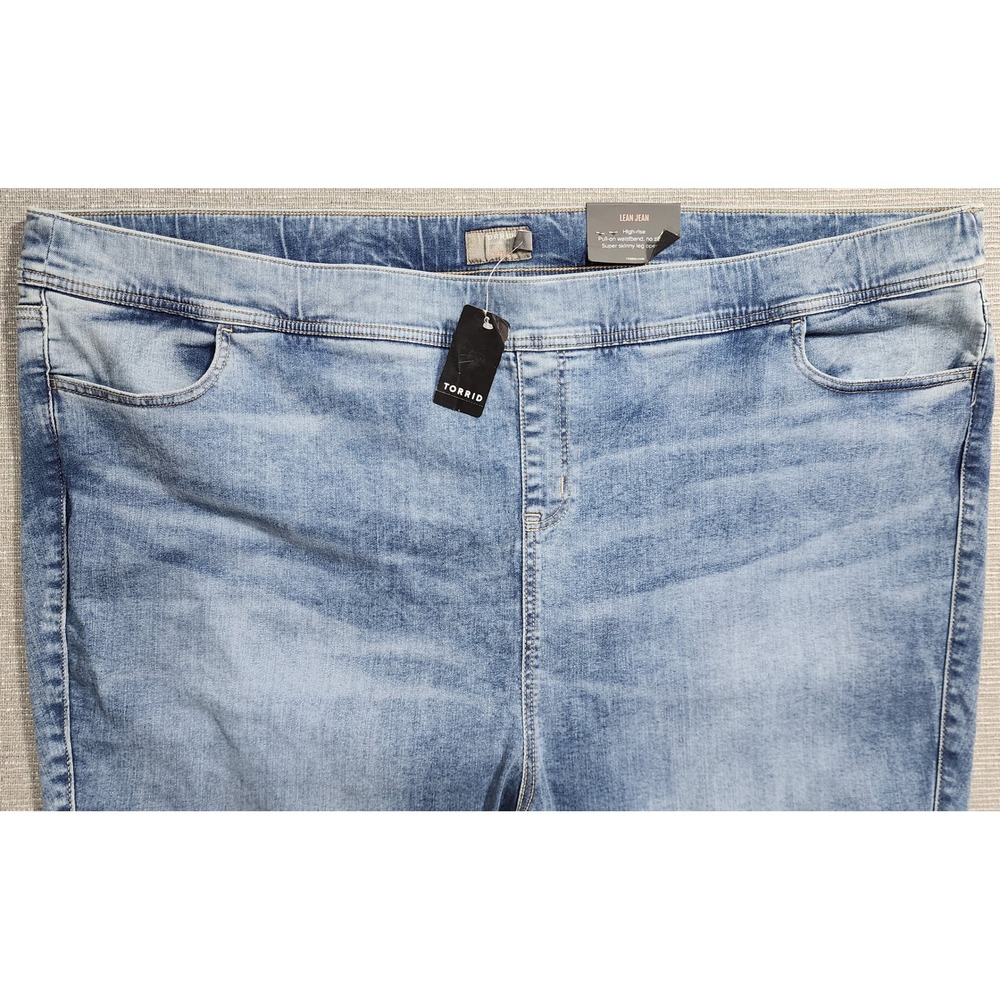 Torrid Lean Jean High Rise Pull On Super Skinny Leggings Light Wash 6S Plus Size - Picture 2 of 12